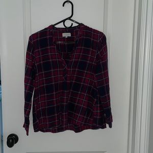 Lucky Brand Henley Style Flannel Shirt
